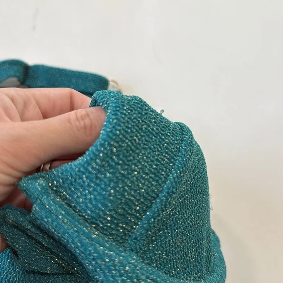 NWT Vetchy Laguna Emerald Green Gold Teal Blue Underwire Bikini top Sz 2XL - Picture 8 of 9